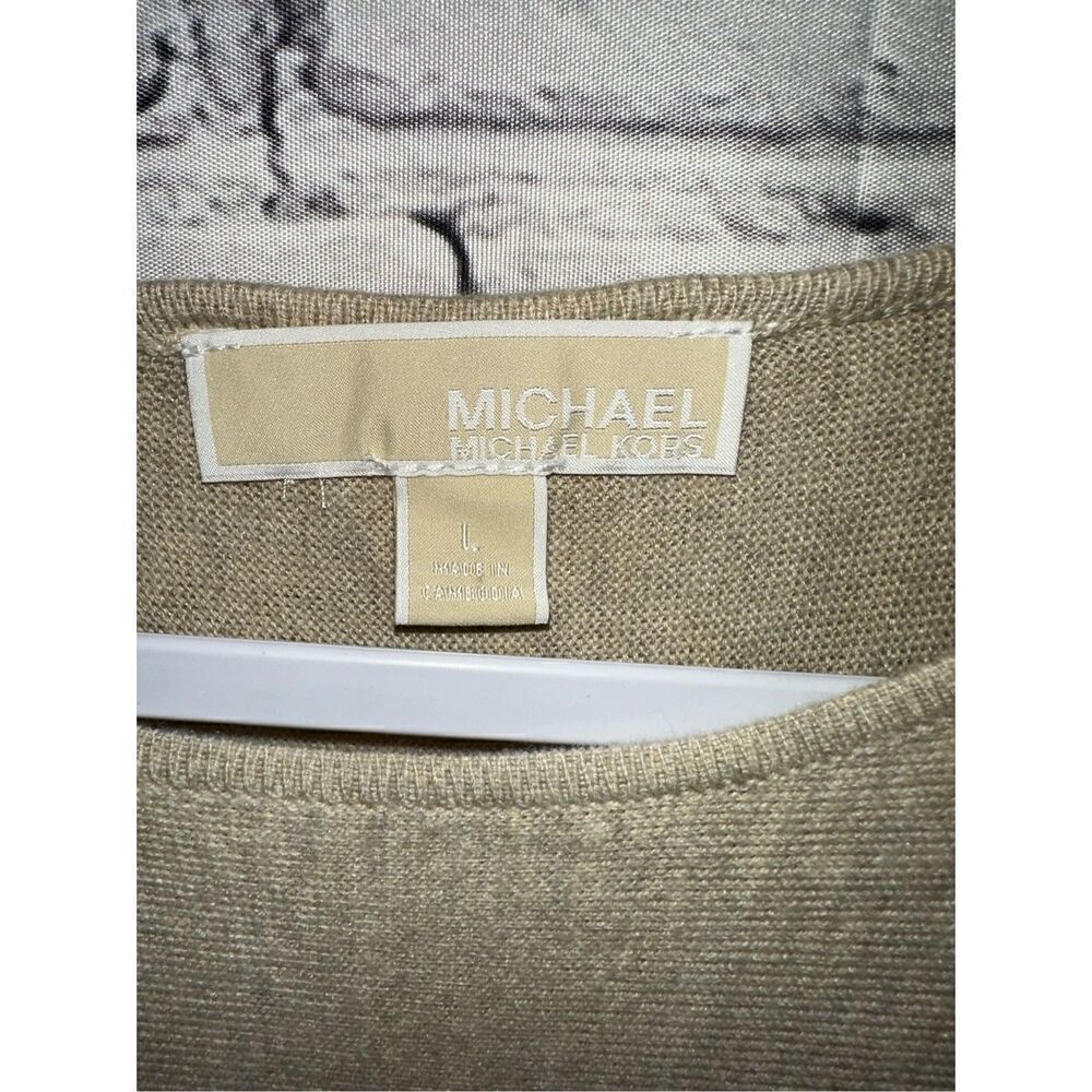 Michael Kors Women’s Large Long Sleeve Light Sweater Beige - Picture 3 of 9